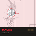 Insulation sheet, Janome #853028002 — shown on the Janome parts diagram