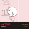 Reef switch (unit), Janome #856512100 — shown on the Janome parts diagram