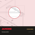 Carrying handle, Janome #858024003 — shown on the Janome parts diagram