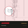Base panel (front), Janome #858031014 — shown on the Janome parts diagram