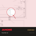 Knee lifter rod, Janome #858093003 — shown on the Janome parts diagram