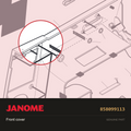 Front cover complete, Janome #858099113 — shown on the Janome parts diagram