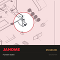 Function button, Janome #858103203 — shown on the Janome parts diagram