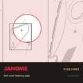 Belt cover retaining plate, Janome #858114001 — shown on the Janome parts diagram