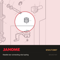 Needle bar supporter spring, Janome #858172007 — shown on the Janome parts diagram
