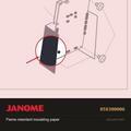 SHEET, Janome #858300006 — shown on the Janome parts diagram