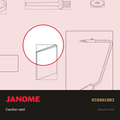 Caution card, Janome #858801002 — shown on the Janome parts diagram