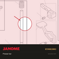 Presser bar, Janome #859082002 — shown on the Janome parts diagram