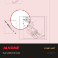 Upper feed standard foot AD, Janome #859819017 — shown on the Janome parts diagram