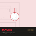 Switching power case lid, Janome #860063104 — shown on the Janome parts diagram