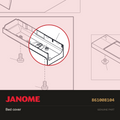 Bed cover, Janome #861008104 — shown on the Janome parts diagram