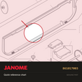 Quick reference chart, Janome #861017003 — shown on the Janome parts diagram