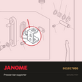 Presser bar supporter, Janome #861027006 — shown on the Janome parts diagram