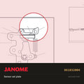Sensor set plate, Janome #861032004 — shown on the Janome parts diagram