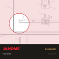 Feed shaft, Janome #861048003 — shown on the Janome parts diagram