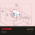 Spring cap, Janome #861074008 — shown on the Janome parts diagram
