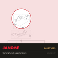Carrying handle supporter rear, Janome #861075009 — shown on the Janome parts diagram