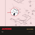 Felt, Janome #861152001 — shown on the Janome parts diagram