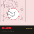 Printed circuit board B (unit), Janome #861507108 — shown on the Janome parts diagram