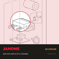 Jack cord (unit) (U.S.A.), Janome #861509100 — shown on the Janome parts diagram