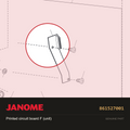 Printed circuit board F (unit), Janome #861527001 — shown on the Janome parts diagram