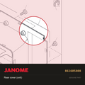 Rear cover (unit), Janome #861605808 — shown on the Janome parts diagram