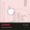 Presser bar supporter (unit), Janome #861614006 — shown on the Janome parts diagram