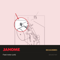 Feed motor (unit), Janome #861628003 — shown on the Janome parts diagram
