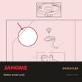 Bobbin winder (unit), Janome #861636118 — shown on the Janome parts diagram
