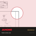 Bobbin winder (unit), Janome #861636314 — shown on the Janome parts diagram