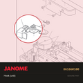 Fixture unit, Janome #861660100 — shown on the Janome parts diagram