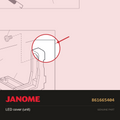 LED cover, Janome #861665404 — shown on the Janome parts diagram