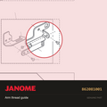 Arm thread guide, Janome #862081001 — shown on the Janome parts diagram