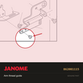 Arm thread guide, Janome #862081115 — shown on the Janome parts diagram
