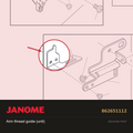 Arm thread guide (unit), Janome #862651112 — shown on the Janome parts diagram