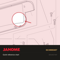 Quick reference chart, Janome #863008A07 — shown on the Janome parts diagram