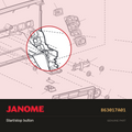 Start/stop button, Janome #863017A01 — shown on the Janome parts diagram
