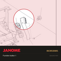 Function button 1, Janome #863018A01 — shown on the Janome parts diagram