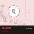 Function button 1, Janome #863018B01 — shown on the Janome parts diagram