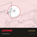 Function button 2, Janome #863019A01 — shown on the Janome parts diagram