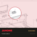 Function button 2, Janome #863019B01 — shown on the Janome parts diagram