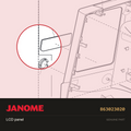 LCD panel, Janome #863023020 — shown on the Janome parts diagram