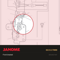 Front bracket, Janome #863117000 — shown on the Janome parts diagram