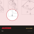 Rod, Janome #863123009 — shown on the Janome parts diagram