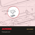 Thread guide cover, Janome #863138007 — shown on the Janome parts diagram