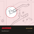 Knee lifter lever 2, Janome #863161009 — shown on the Janome parts diagram