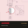 Spring, Janome #863162000 — shown on the Janome parts diagram