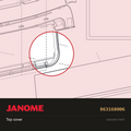 Top cover, Janome #863168006 — shown on the Janome parts diagram