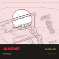 Front cover, Janome #863181A01 — shown on the Janome parts diagram