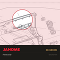 Front cover, Janome #863181B01 — shown on the Janome parts diagram